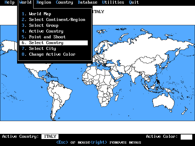 PC Globe Main Window
