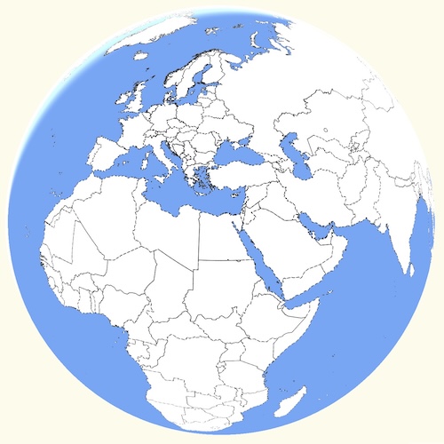 Blog post teaser for Building an Interactive Globe with Open Data