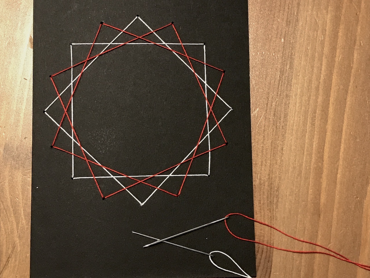 a string art called Circle of Shapes