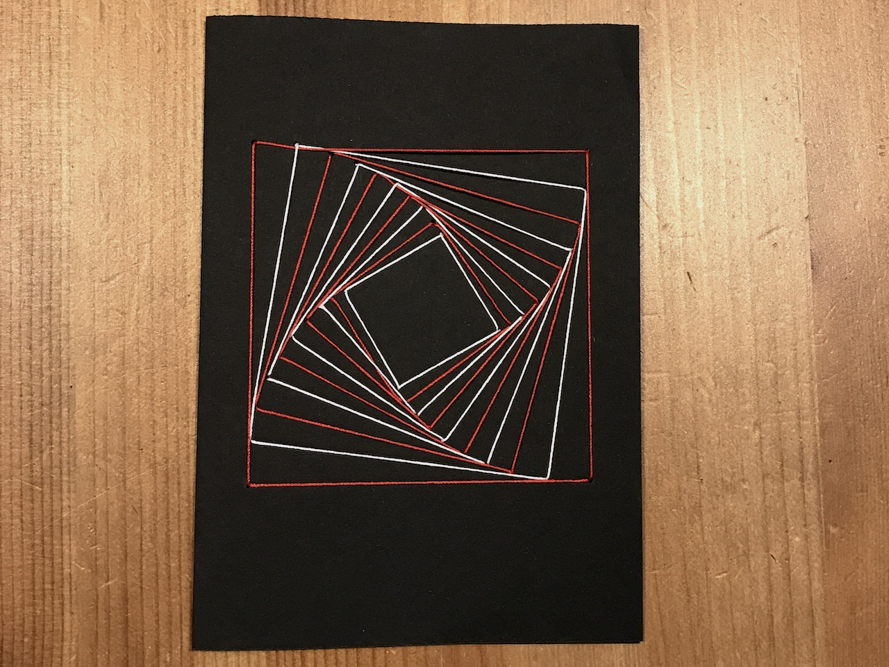 a string art called Recursive Polygon Spiral